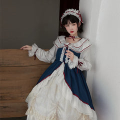 With Puji～Snow White - Lolita Flounce Hemline OP Dress