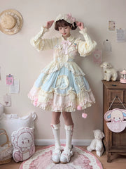 Uncle's Workshop - Dreamy Macaron - Sweet Lolita JSK Dress Solid Color Shirt