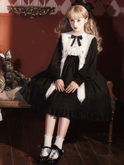 Sweet Date - Gothic Lolita Dress Black Nun OP for Halloween