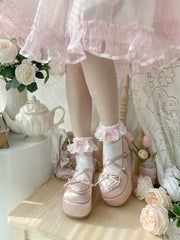 MODO - Deep Sleep Dream - Kawaii Lolita Shoes Muffin Platform Round Toe