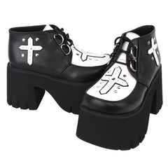 Angelic Imprint - Gothic Lolita Cross Classic Platform Shoes