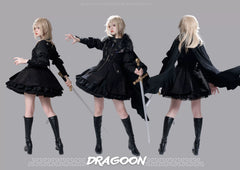 Wuyuzhe - Dragoon Knight 1.0 Version - Western Fantansy Style Suit Embroidery Dress Set Double-Sided Vest