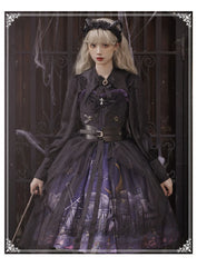 YingLuoFu - Witchville Halloween Gothic Lolita Jumper Dress