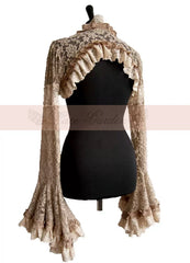 Vintage Lolita Bolero French Court Embroidered Lace Top