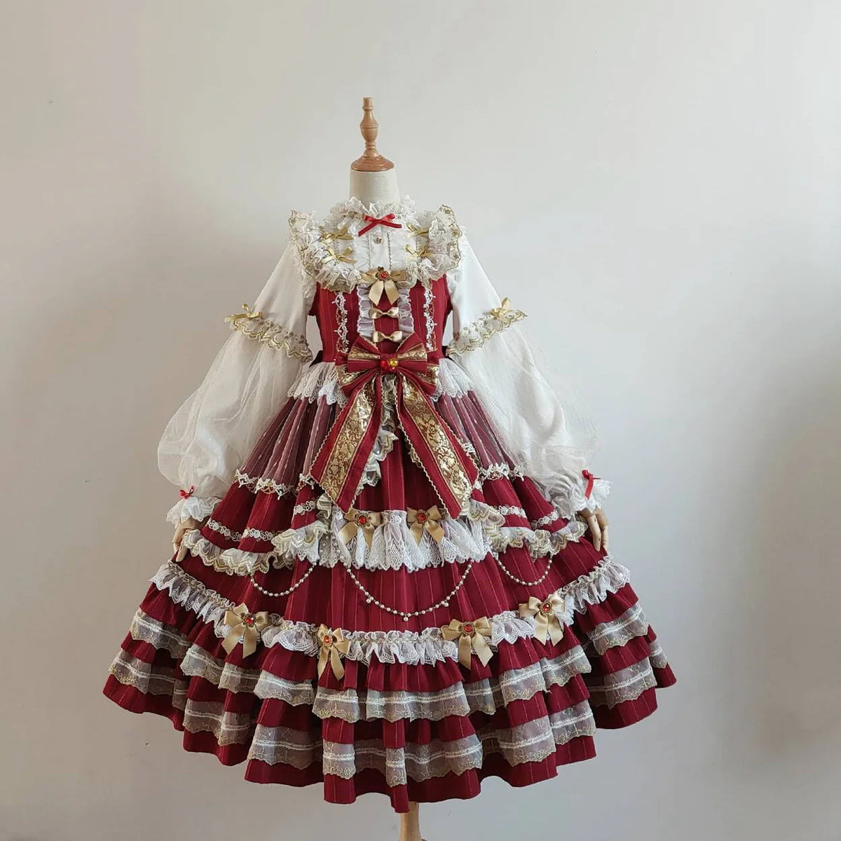 Puppet Night - Elegant Lolita Flounce Hemline Princess Dress Multicolors