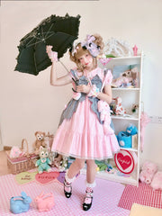 Fluff Mollie - Bean Breakfast - Sweet Lolita Overskirt Daily Daily Petaled Skirt