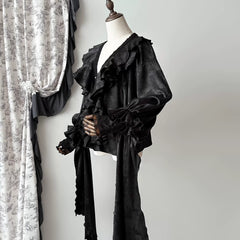 Muppet Mind Ben - Oracle Top - Gothic Lolita Blouse Long Bat Sleeve Shirt