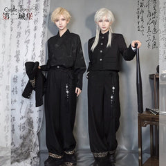 CastleToo - Chinese-style Han Element Zhongshan Suit Dragon and Crane Pattern