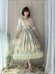 Miss Point - Retro Lolita Lace Long Sleeve Blouse