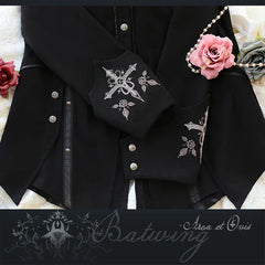 Arca et Ovis - Bat Wings - Gothic Lolita Blouse Ouji Fashion Lolita Shirt Long Sleeve