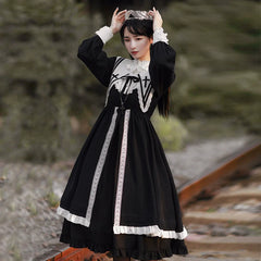 With PUJI - Confession - Nun Lolita OP Dress