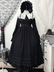 Sanshanjiu - A Quiet Place - Nun Style Gothic Lolita OP Dress