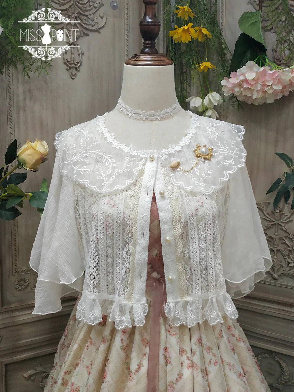 Miss Point - Woody Rose - Elegant Retro Lolita Blouse