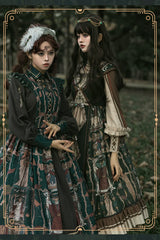 YingLuoFu - Tarot - Elegant Lolita Dress Classicl Court Style Lolita OP Salopette