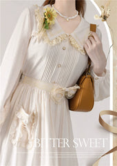 BitterSweet - Elegant Lolita Skirt Set V-neck Long Sleeve Shirt