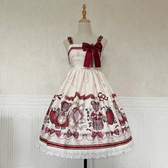 Designer's Gift - Christmas New Year Winter Lolita JSK Coat Set