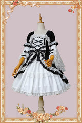 Infanta - Vintage Doll Patchwork Sleeve Lolita OP