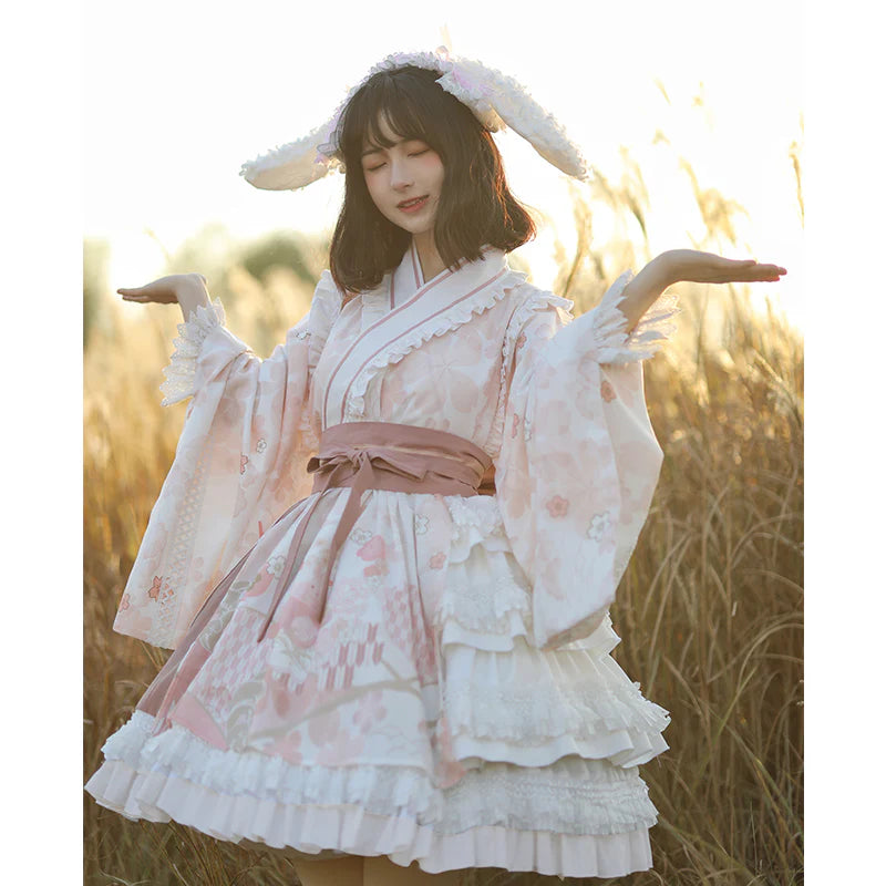 With PUJI - Xiaochunrihe - Wa Lolita OP Dress