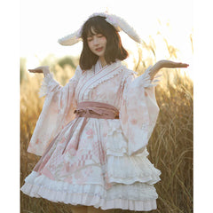 With PUJI - Xiaochunrihe - Wa Lolita OP Dress