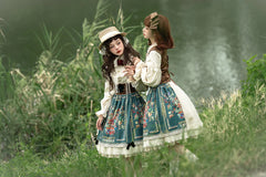 Miss Point - Praise of Abundance - Bavarian Velvet Lolita Jumper Dress
