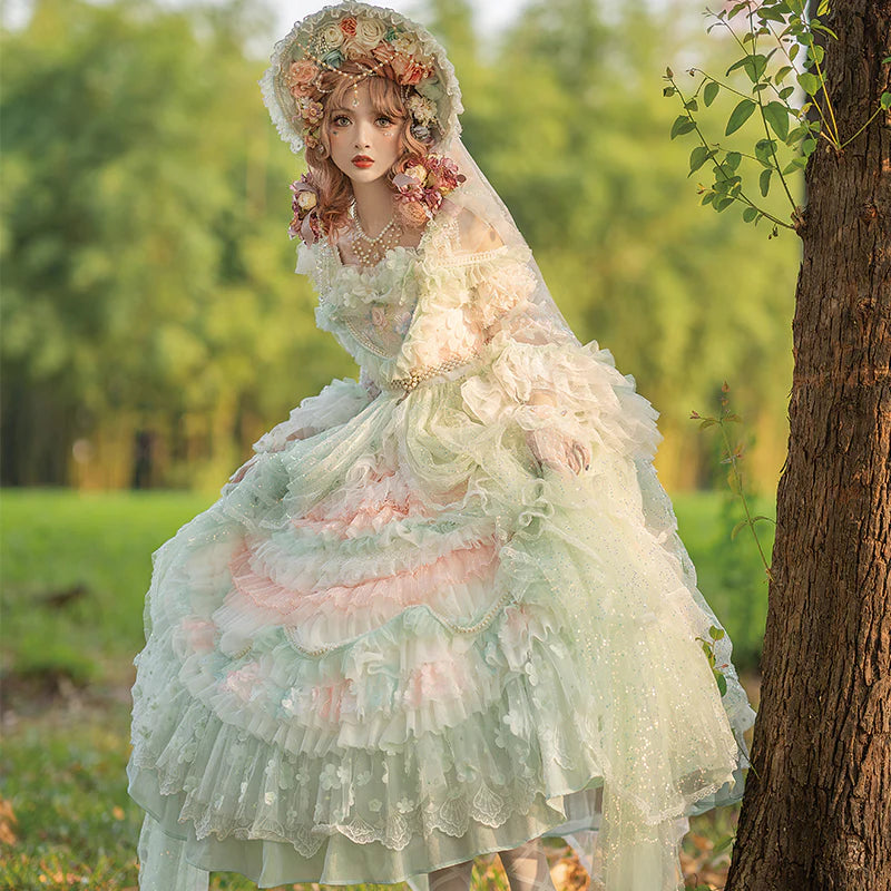 Cat Fairy - The Floating Fireflies and Dreams - Gorgeous Wedding Lolita Tea Party Dress