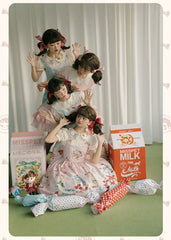 Summer Fairy - IP Collab Kawaii Lolita JSK Shirt Candy Box Hat