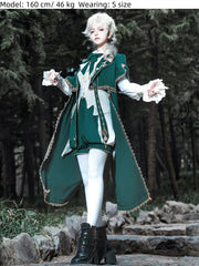 Letters from Unknown Star - Divine Envoy - Ouji Lolita Shorts Suit Military Lolita Coat and Shirt
