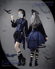 CastleToo - Evil Twins - Ouji Lolita Dress Lolita Vest Shirt Shorts Skirt Set