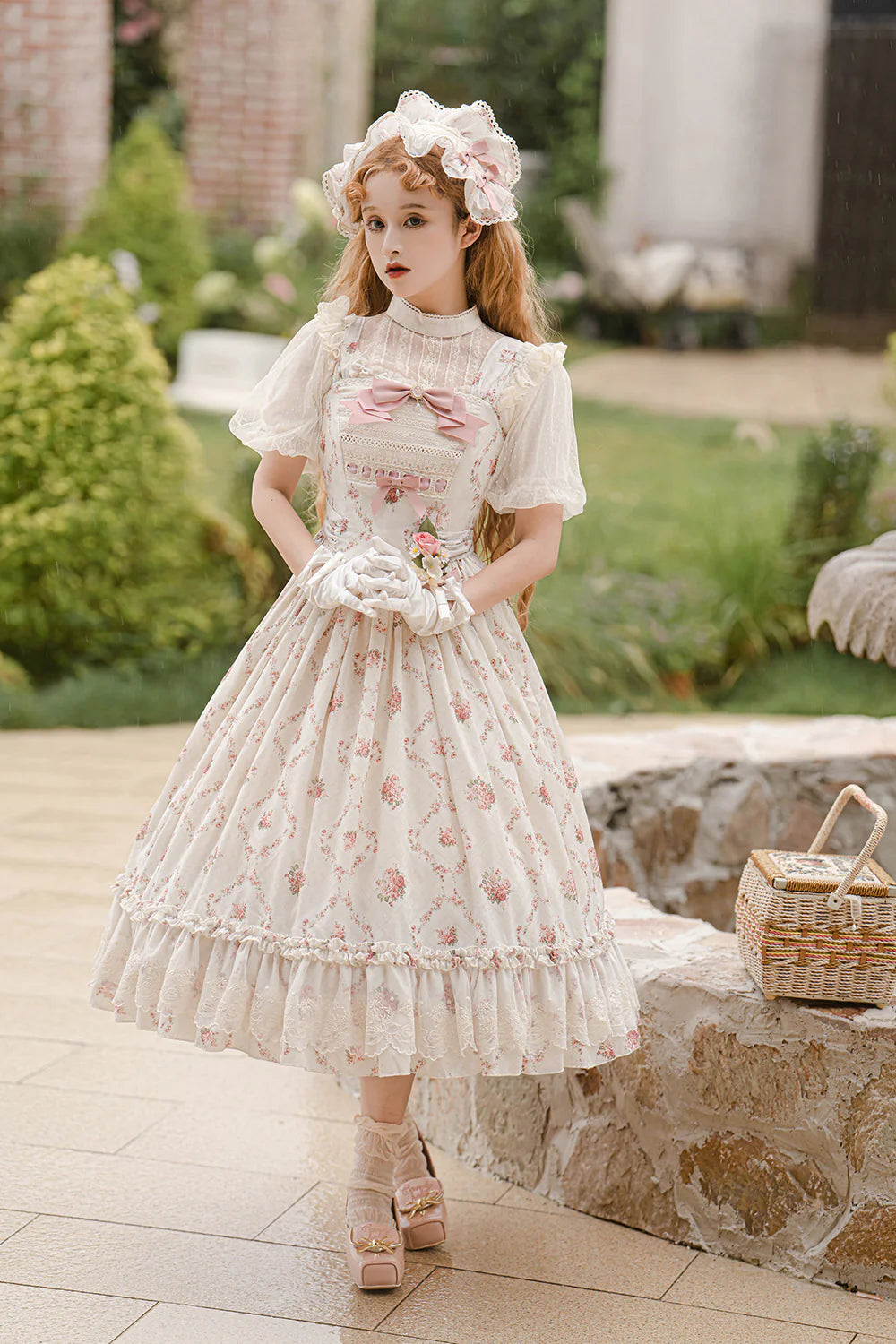 Miss Point - Customized Wood Rose 2.0 Elegant Vintage Jumper Dress