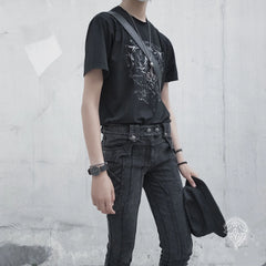 Arca et Ovis - Little Devil - Gothic Lolita Pants High Resilience Ouji Jeans