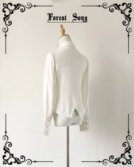 Forest Song - Griffin's Appointment - Vintage Lolita Shirt Pointed Collar