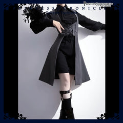 Princess Chronicles - The Night Prelude - Retro Lolita Vest Gothic Lolita Black Waistcoat