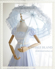 Whale Island - Laraine - Gorgeous Lolita Parasol Lace Umbrella Lolita Long Umbrella
