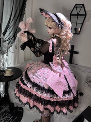 Sugar Girl - Rose Princess - Halloween Gothic Lolita JSK, Sheer Rose Dress