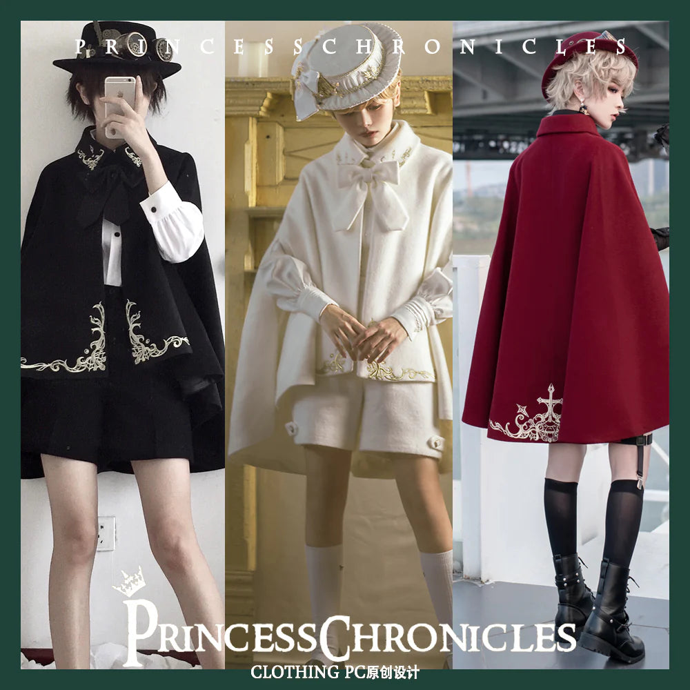 Princess Chronicles - Medieval Prince Embroidered Ouji Cape