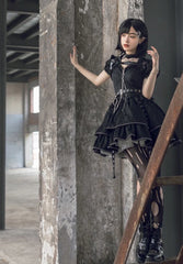 With Puji - Trapped Song - Punk Lolita JSK Dress Set