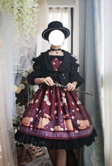 Cheese Cocoa - Vampire Cat - Normal Waist Lolita Halloween JSK Dress