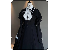 Susin Lolita - Cross Praise - Nun Style Gothic Lolita Dress and Blouse
