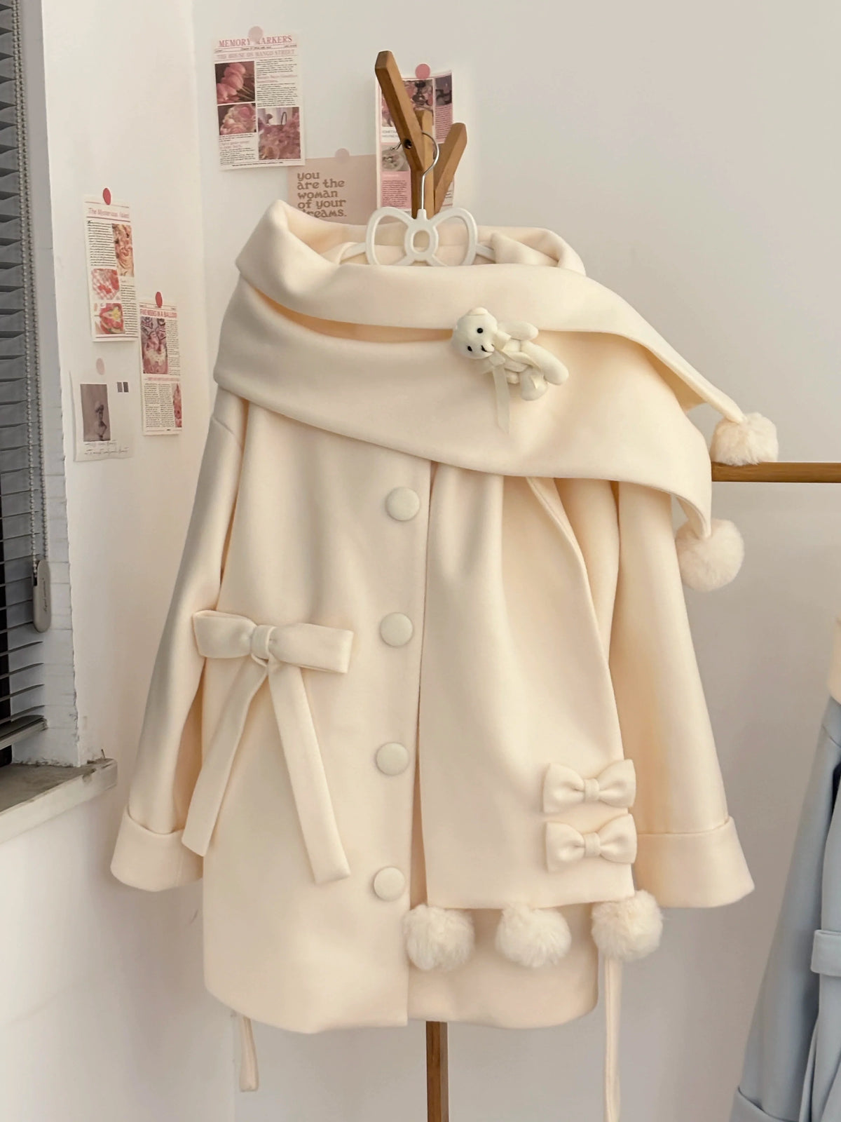 Platycodon House - Winter Sweet Lolita Coat Long Scarf Outerwear
