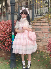 Eternity - Han Lolita Sakura Bag Double-layered Handbag Crossbody Bag Multicolors