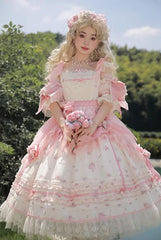 Mademoiselle Pearl - Rose Garden - Elegant Lolita Dress Bridal Floral Dress