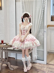 Sugar Girl - Dreamy Butterfly - Ballet-style Sweet Lolita JSK Dress With Large Bow Trailing