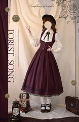 Forest Song - Griffin's Promise - Classic Lolita Skirt Striped Plaid Elegant SK