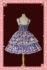 Infanta-Strawberry Tea - Tiered Ruffles Lolita JSK