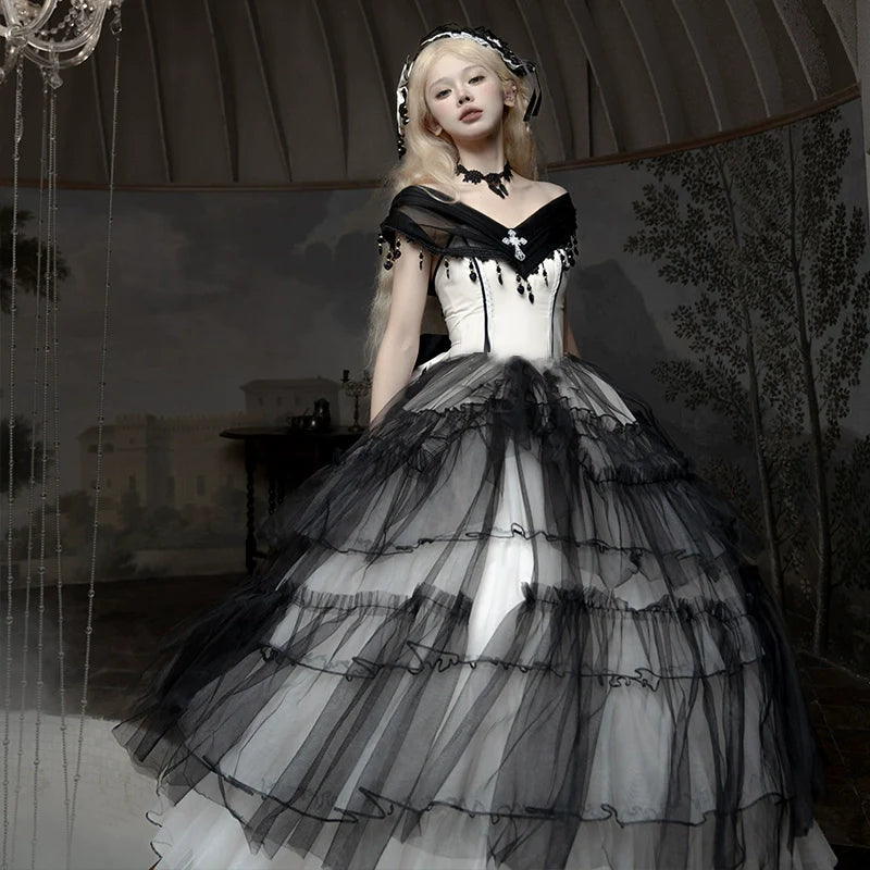 Daydream Whisper - Aphrodite - Gothic Lolita JSK Bridal Wedding Lolita Dress