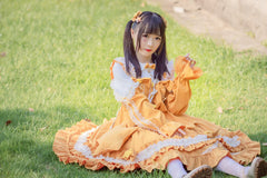 Aurora Kiss - Daily Lolita OP Long Sleeve Winter Dress