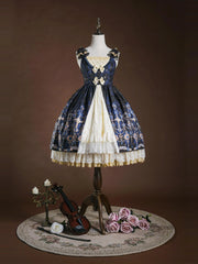 Strawberry Witch - Classic Lolita JSK Suit Gold Foil Stamping Lolita Dress