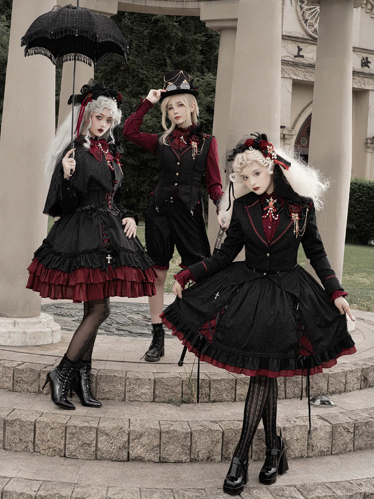Luna Planetarium - Evil Fang - Gothic Lolita JSK Suit Ouji Lolita Shorts Suit
