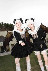 CastleToo - Crossbone - Ouji Lolita Shorts Suit Gothic Lolita Top and Blouse