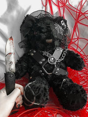 Blood Supply～Gothic Lolita Dark-themed Black Bear Bag